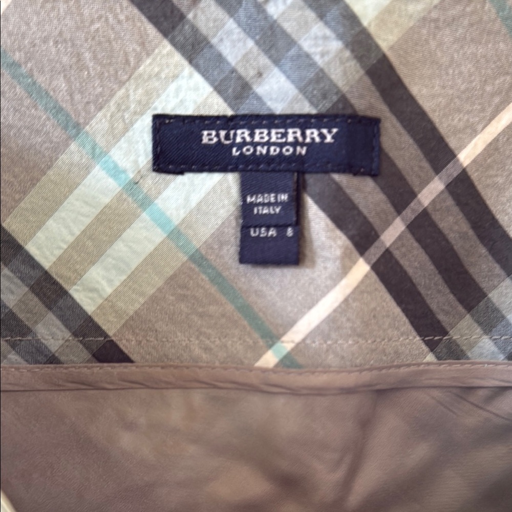 Burberry Blue and Black Knee-Length Pencil Skirt - Picture 5 of 9